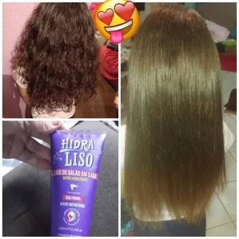 Antes e depois da progressiva infantil cabelo curto