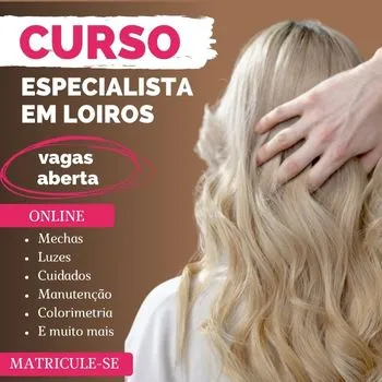 Curso especialista em cabelos loiros