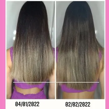 Happy Hair Antes e Depois 1 mês