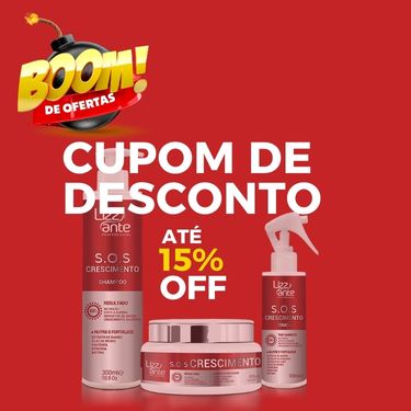 Cupom de Desconto Kit Sos de Crescimento Capilar Lizz Ante